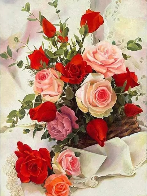 Gaira® Diamantové malování Růže D1124