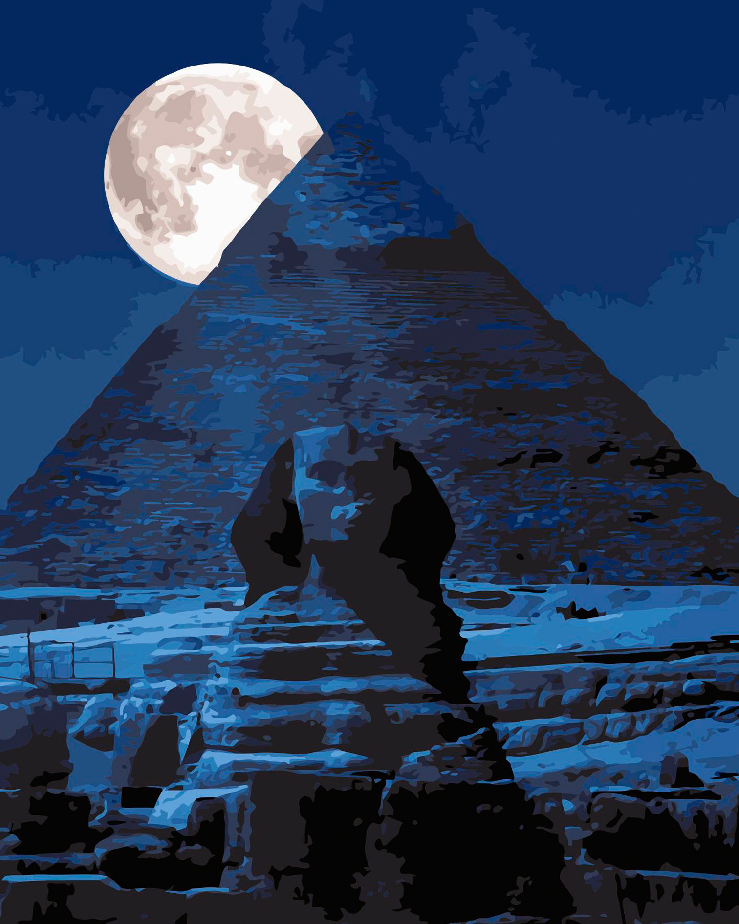 Gaira® Malování podle čísel Pyramida v Gíze M067YE