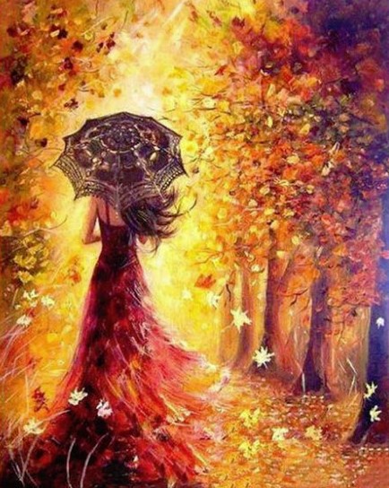 Gaira® Malování podle čísel Podzimní les M1012