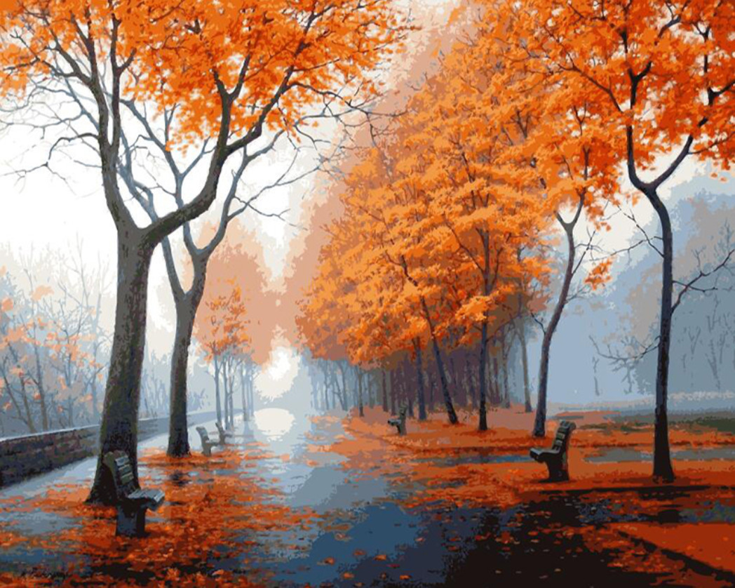 Gaira® Malování podle čísel Podzimní park M1141