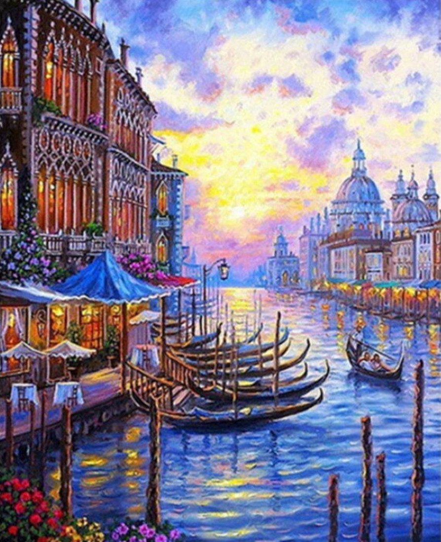 Gaira® Malování podle čísel Benátky M1161