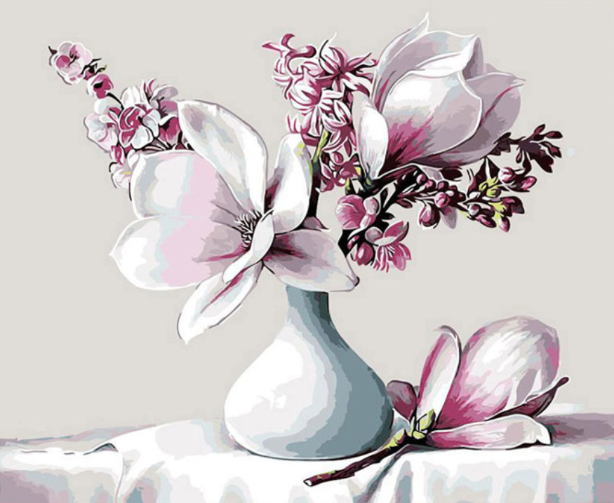 Gaira® Malování podle čísel Květy magnólie M1670