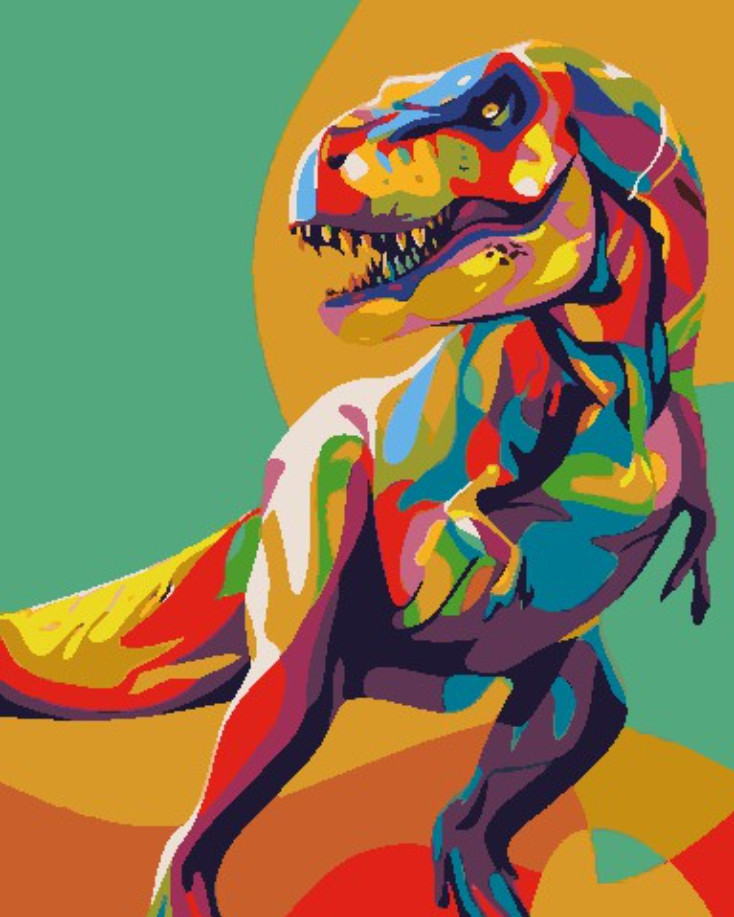 Gaira® Malování podle čísel Tyranosaurus M3169YD