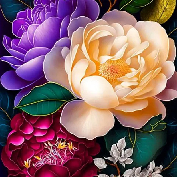 Gaira® Malování podle čísel Květy M38897
