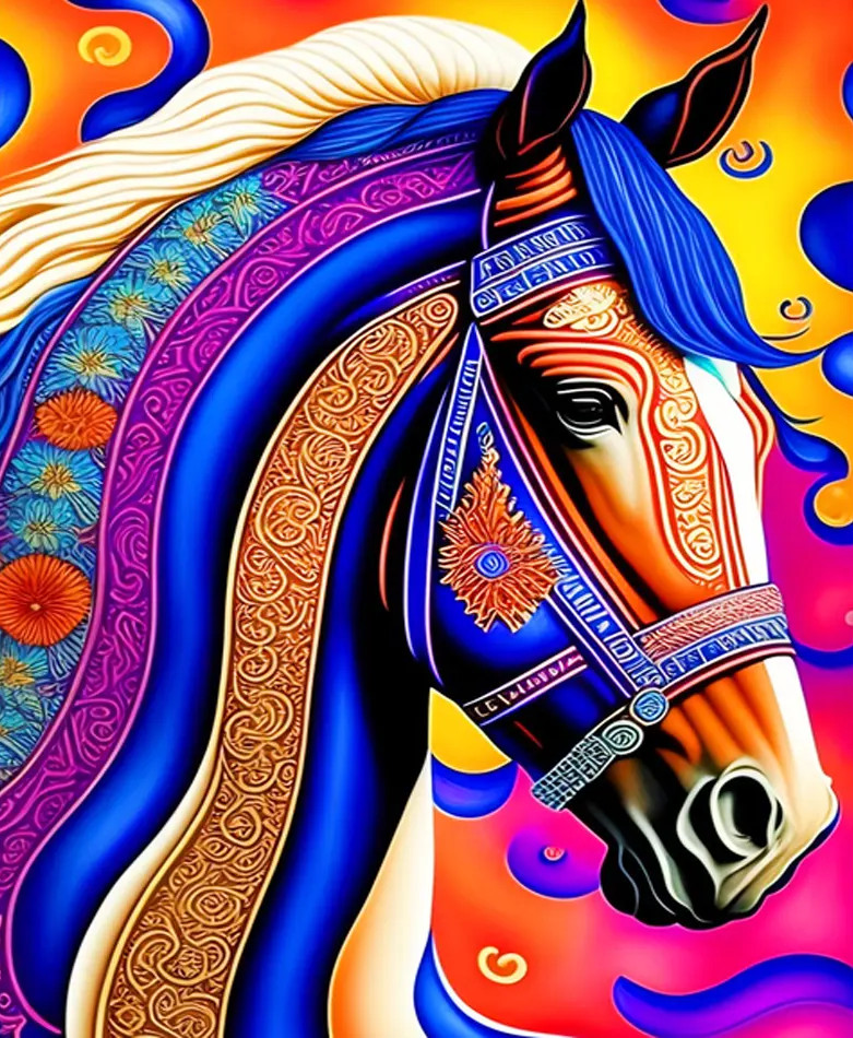 Gaira® Malování podle čísel Barevný kůň M42772
