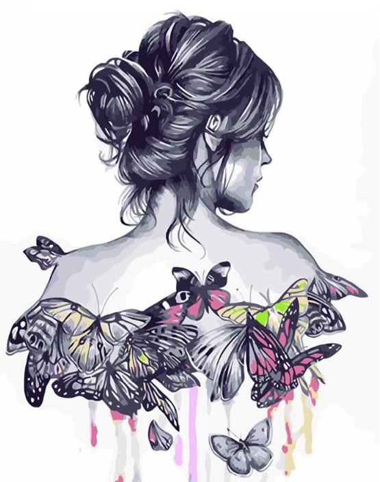 Gaira® Malování podle čísel Motýlí žena M957YH