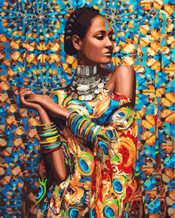 Gaira® Malování podle čísel Africká dívka M991318