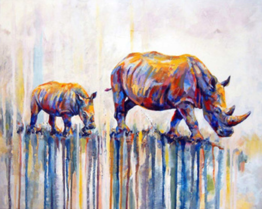 Gaira® Malování podle čísel Nosorožci M991407