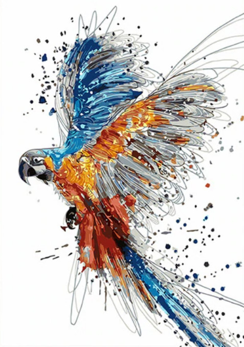 Gaira® Malování podle čísel Papoušek M991861
