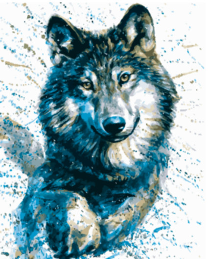 Gaira® Malování podle čísel Vlk M992201