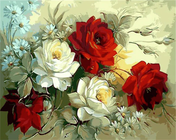 Gaira® Malování podle čísel Růže M992553