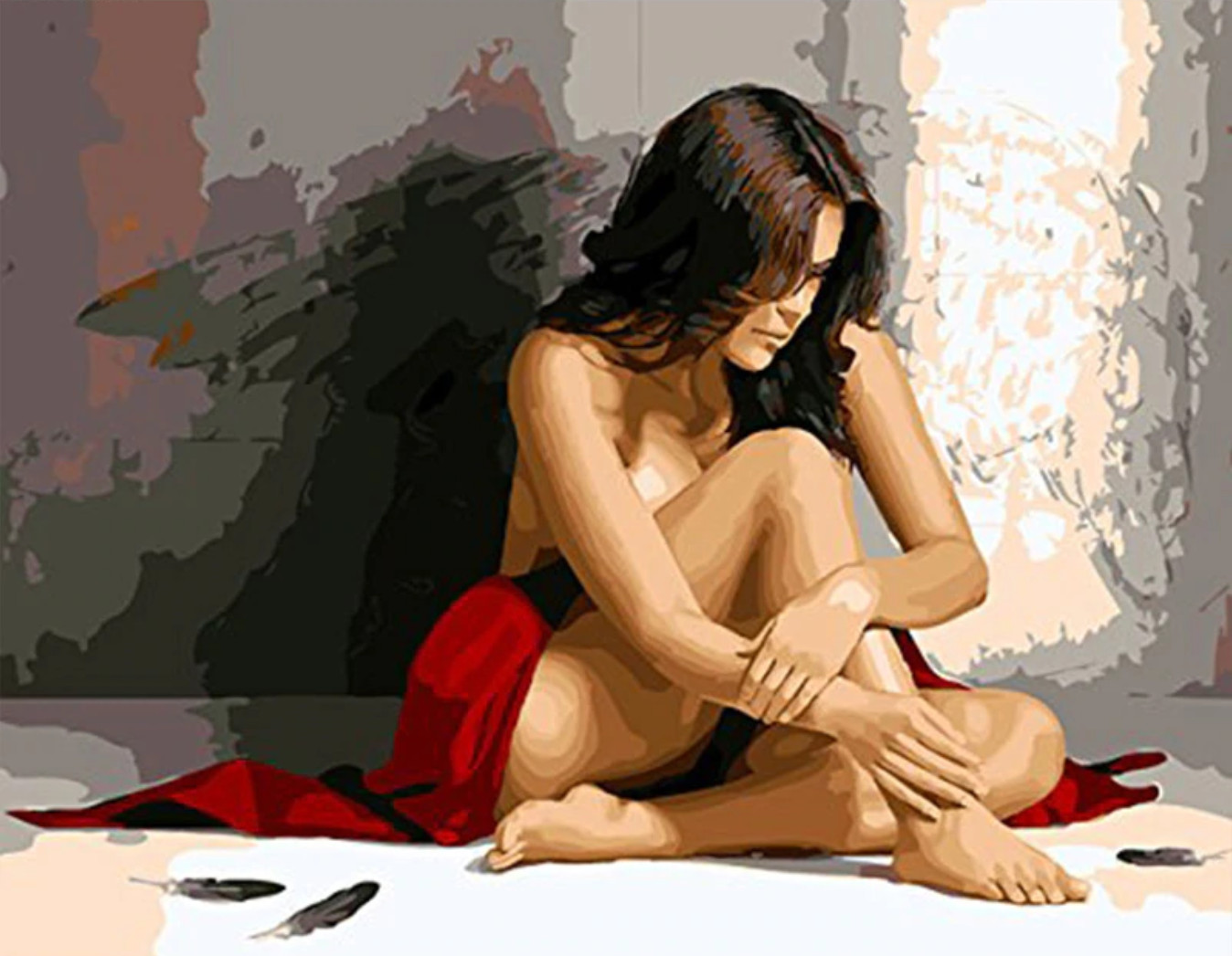Gaira® Malování podle čísel Dívka M993452