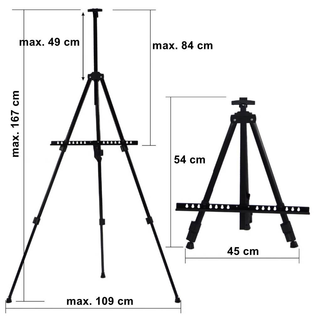 Gaira® Hliníkový malířský stojan AL161-10