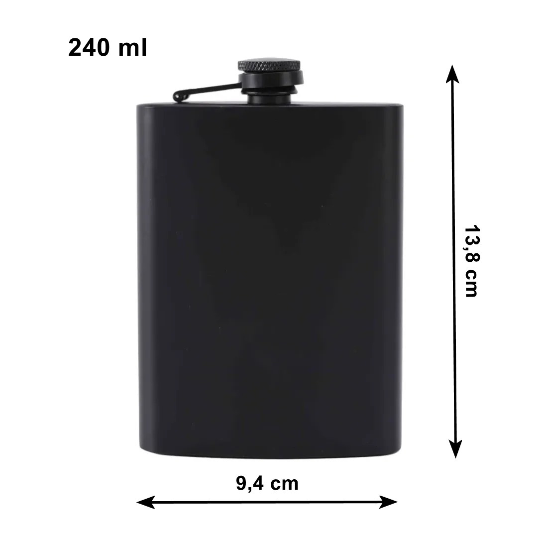 Gaira® Placatka 89304 Black, Objem 210 ml