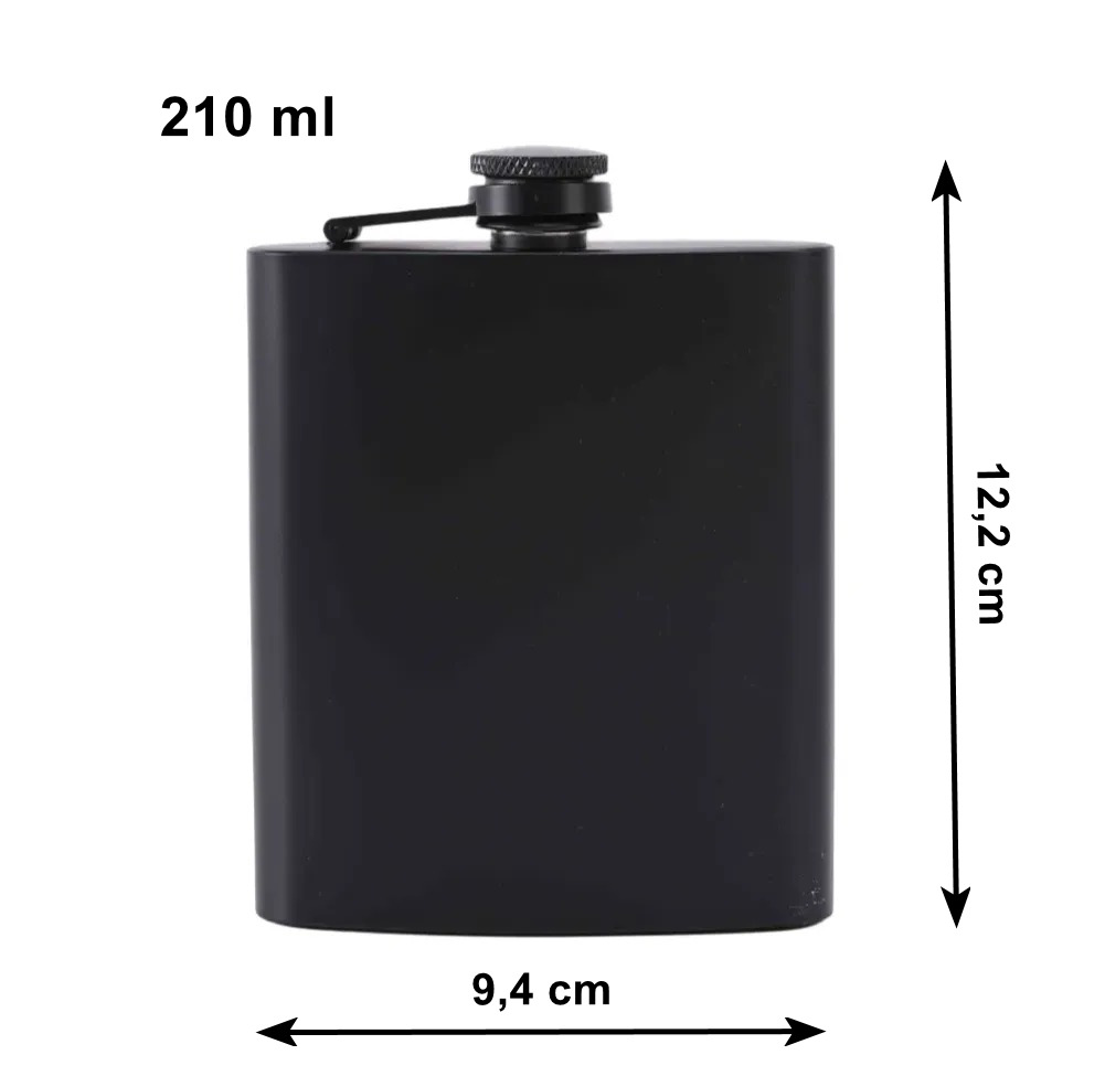 Gaira® Placatka 89304 Black, Objem 210 ml