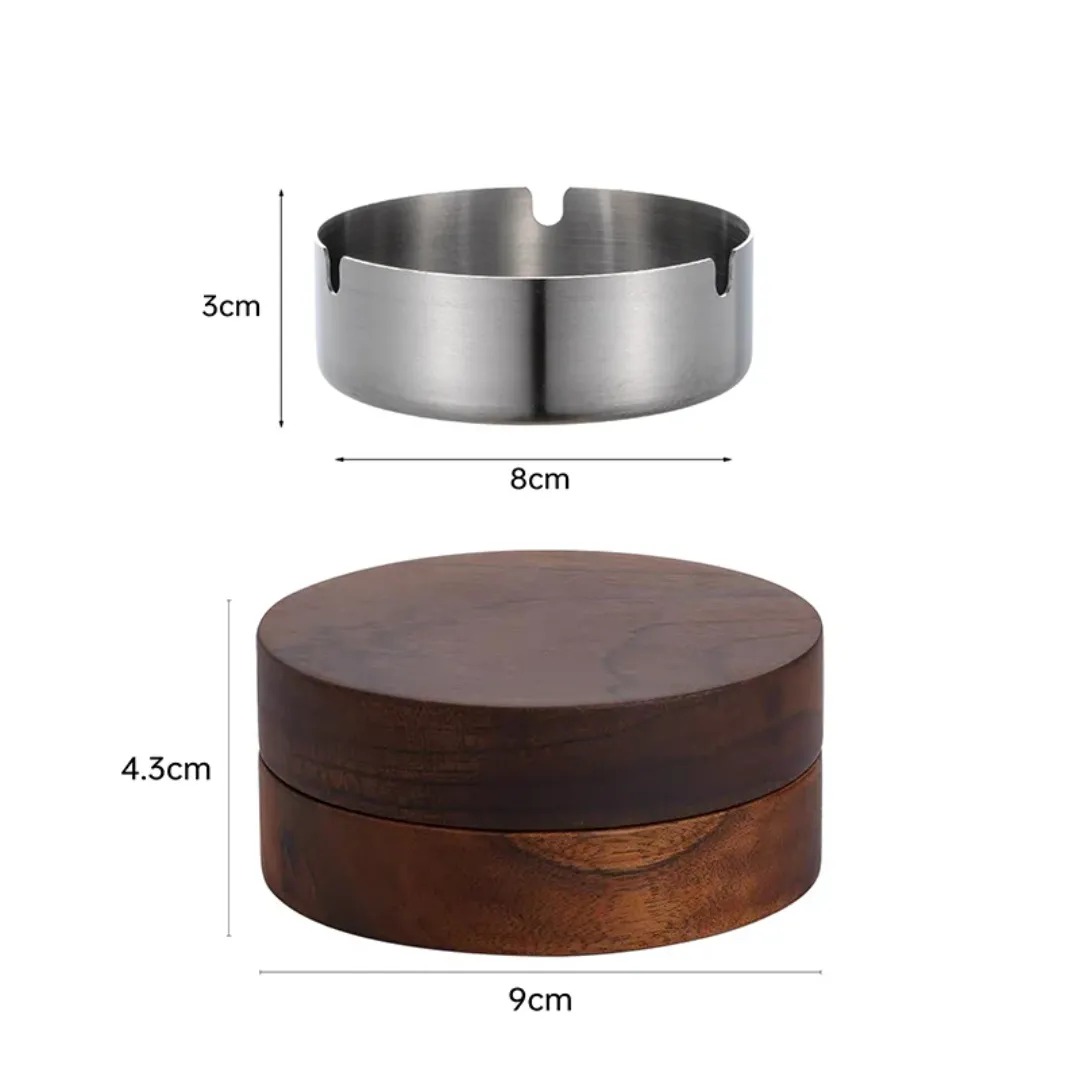 Gaira® Popelník Walnut 8343, Barva zlatá