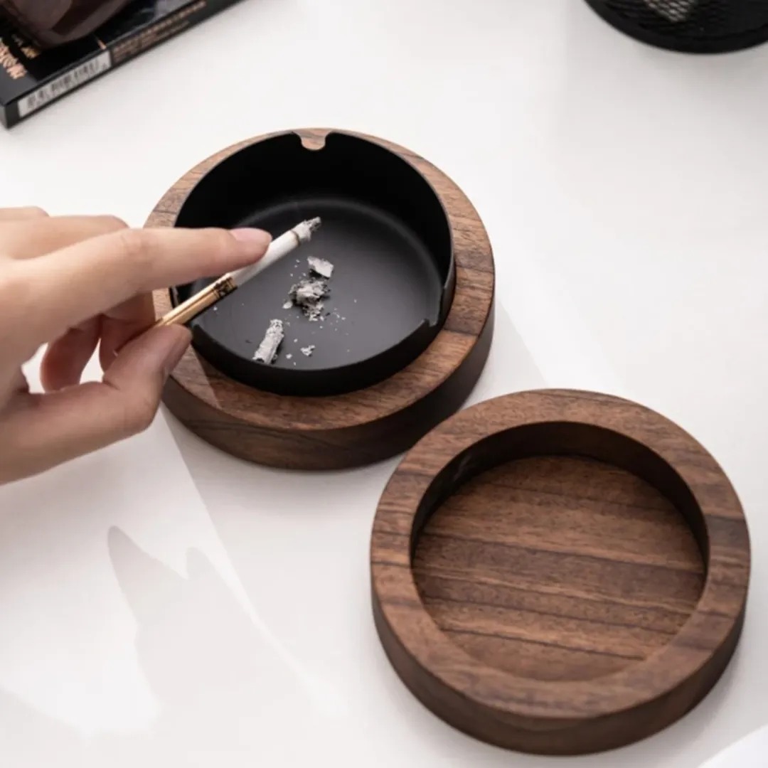 Gaira® Popelník Walnut 8343, Barva zlatá
