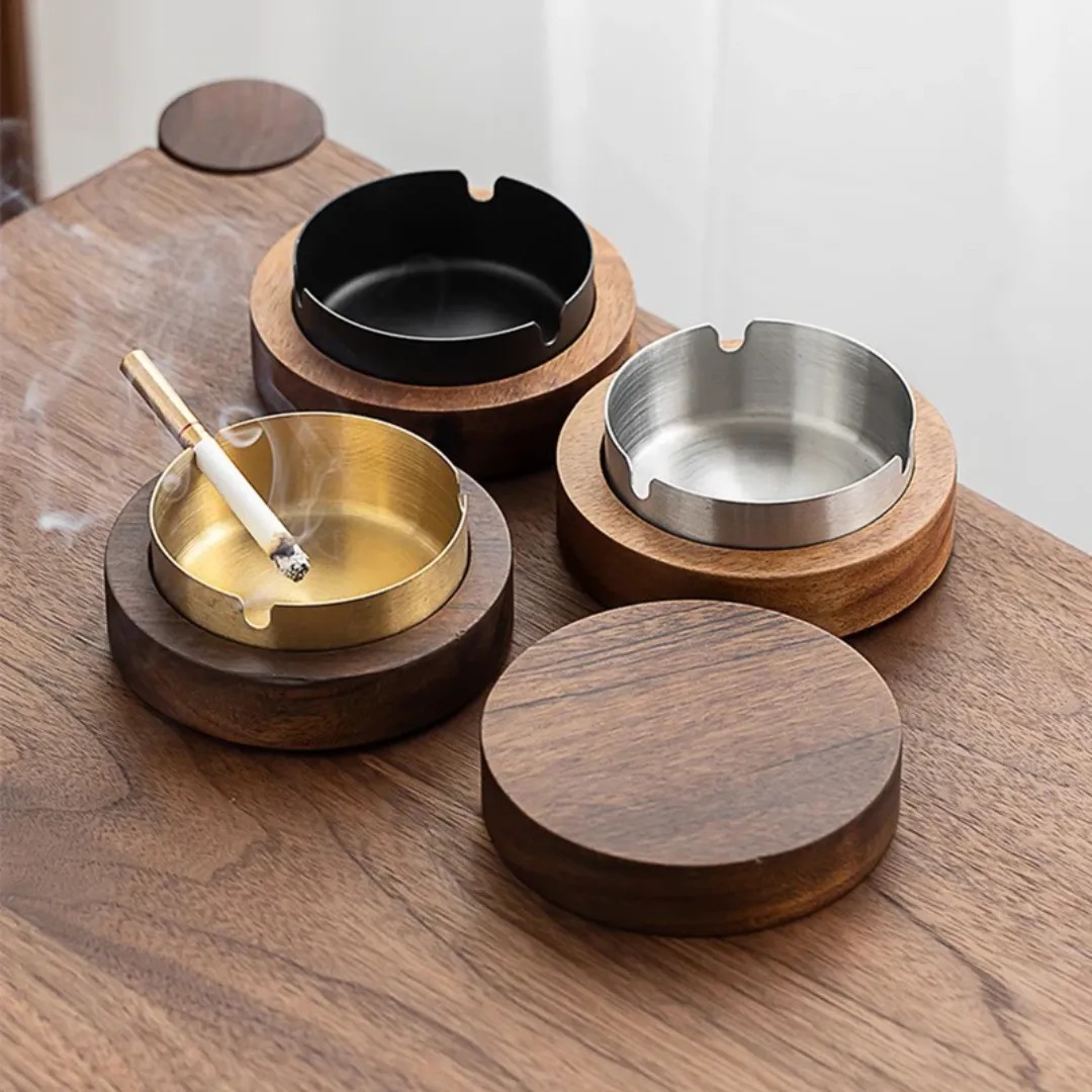 Gaira® Popelník Walnut 8343, Barva zlatá