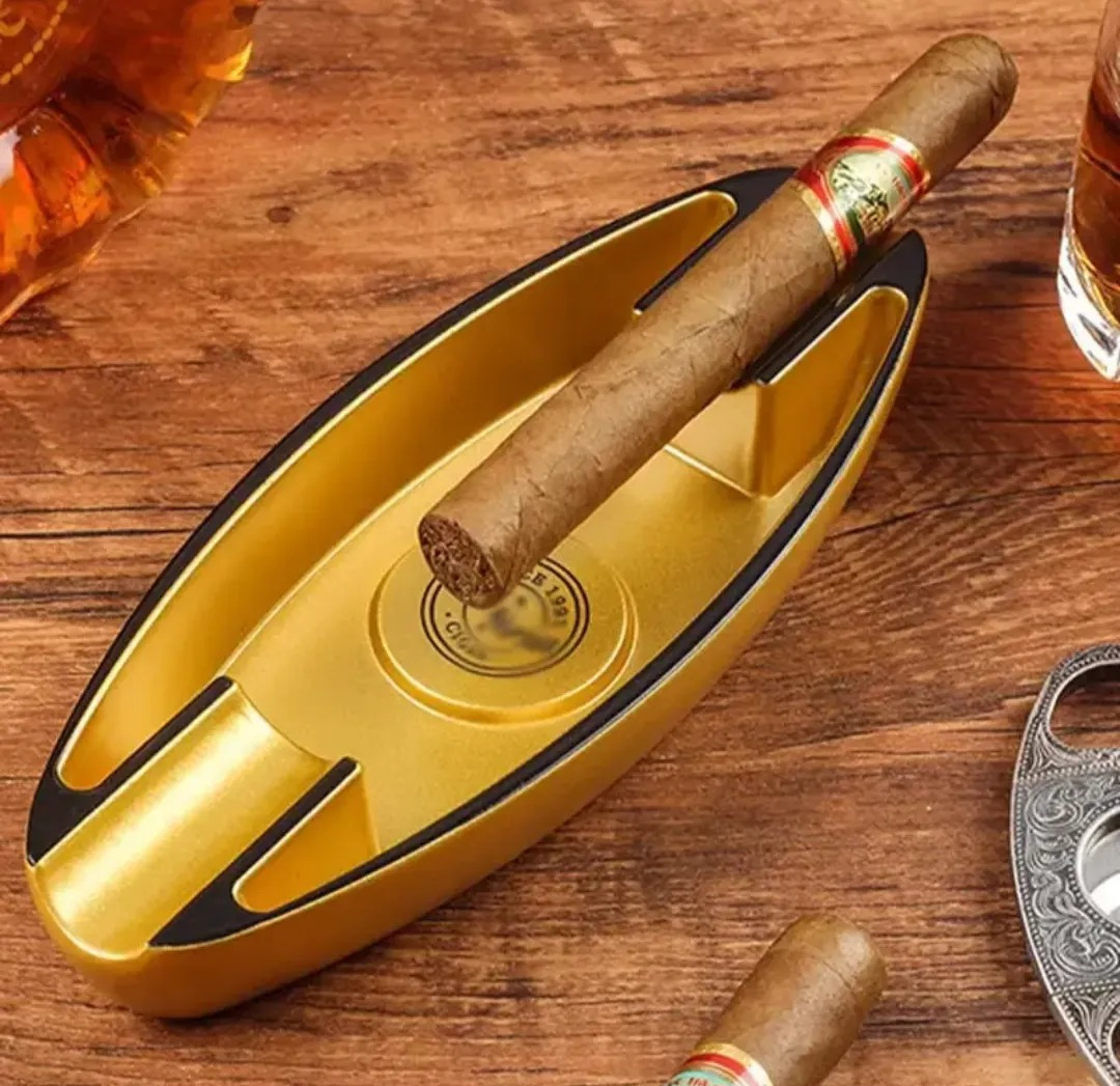 Gaira® Popelník na doutníky 8455, Barva zlatá