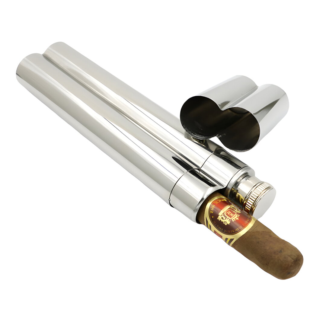 Gaira® Placatka 60ml s pouzdrem na doutník 8222