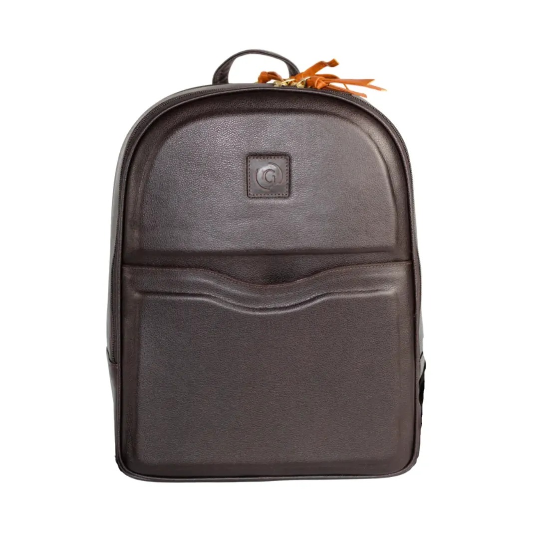 Gaira® Kožený batoh 58012, Barva béžová
