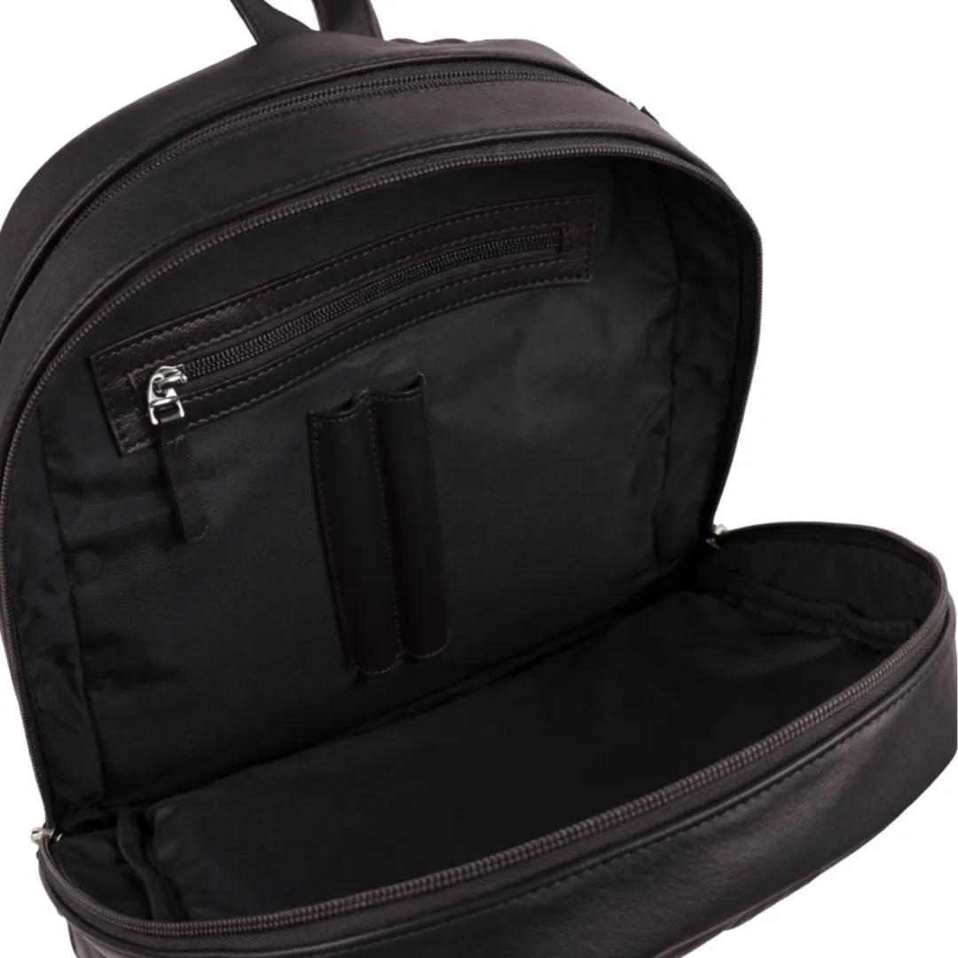 Gaira® Kožený batoh 58014, Barva černá