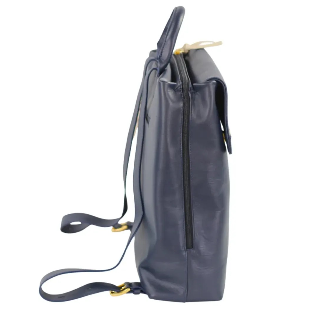 Gaira® Kožený batoh 58015, Barva modrá