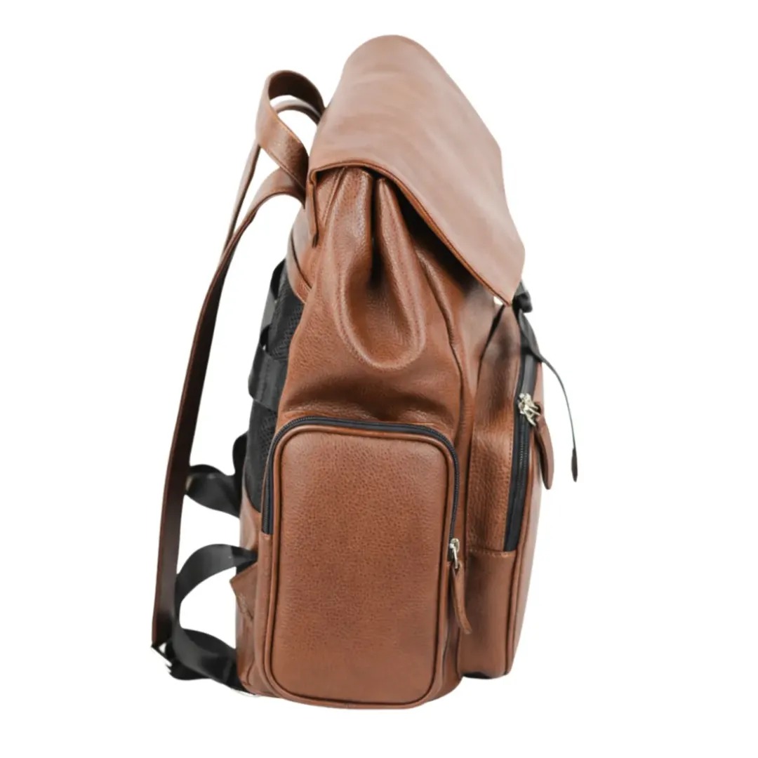 Gaira® Kožený batoh 58019, Barva tmavě hnědá