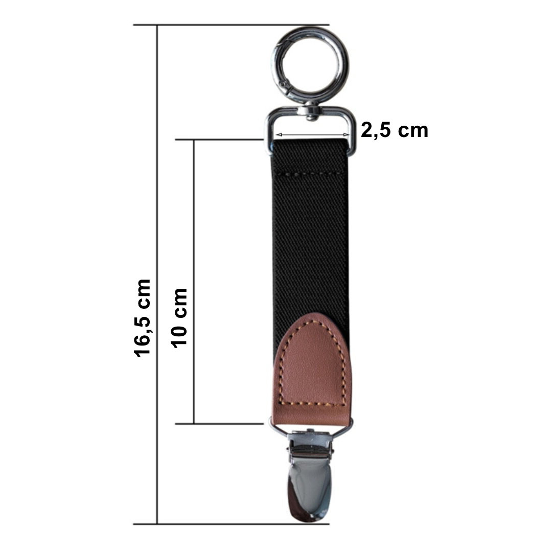 Gaira® Přívěsek na kabelku Klip na klobouk 3243, Barva hnědá