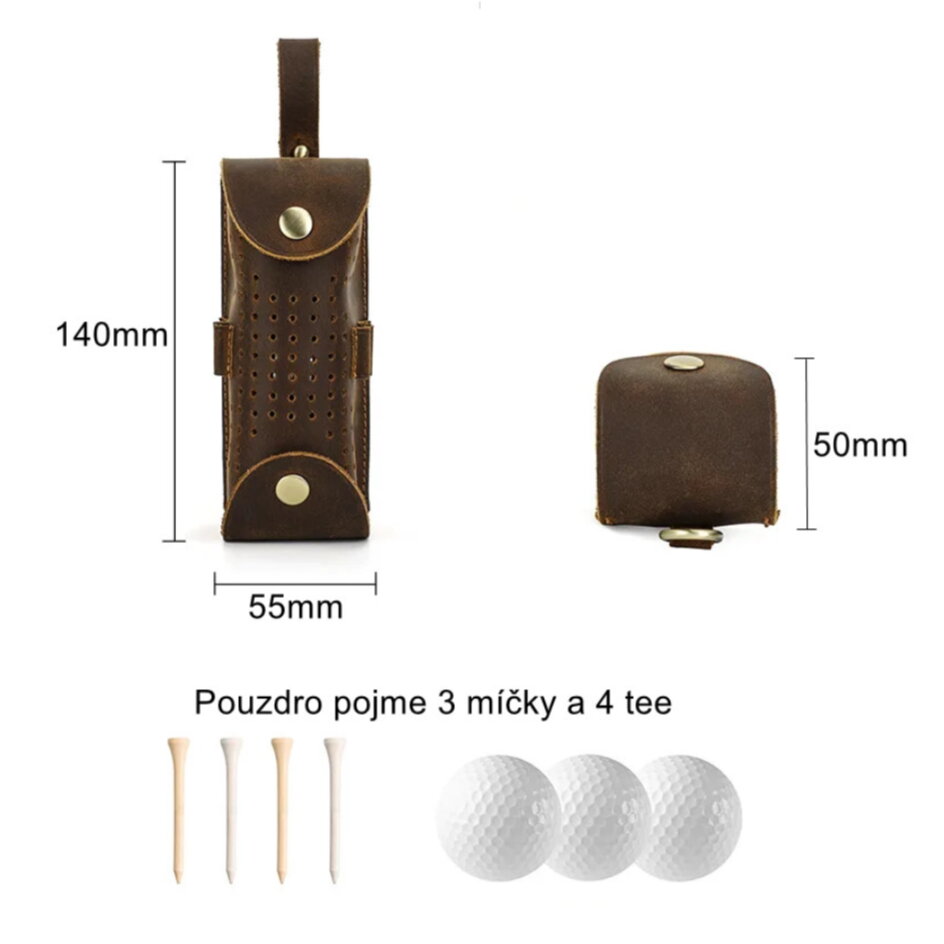 Gaira® Pouzdro na golfové míčky 55014-15