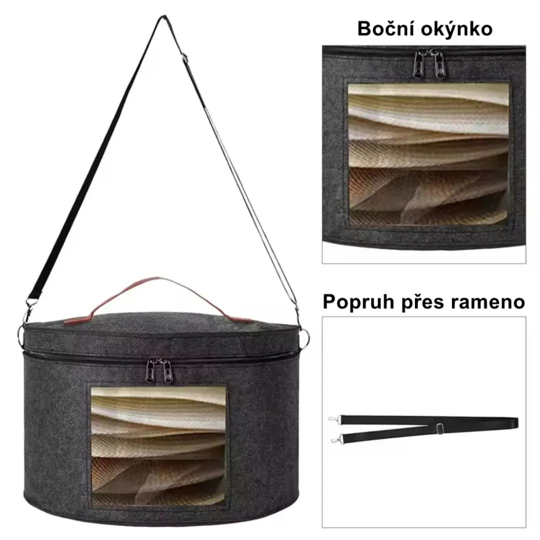 Gaira® Obal na klobouky 70829, Barva černá
