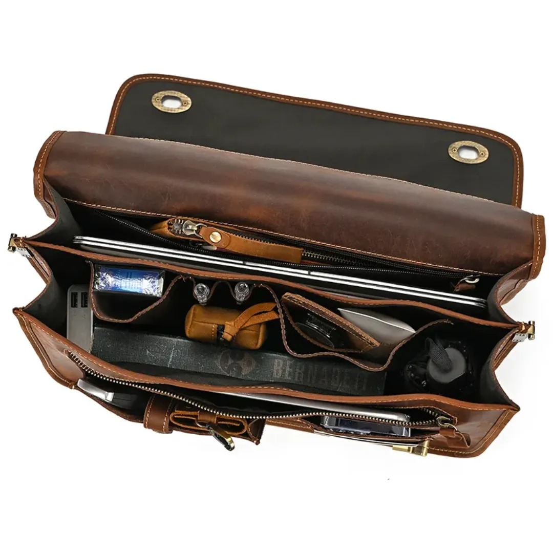 Gaira® Aktovka 51024, Barva tmavě hnědá