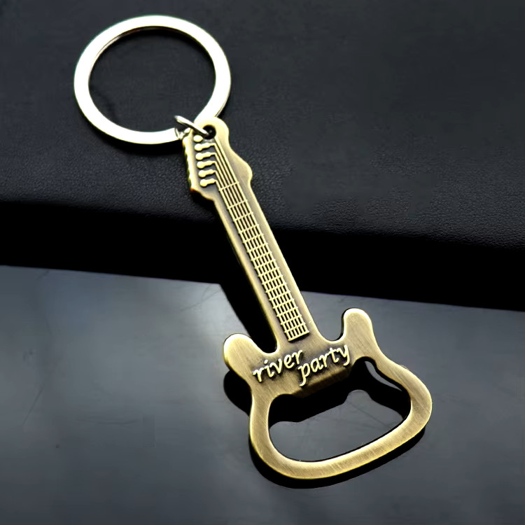 Gaira® Klíčenka Kytara 30205, Barva stříbrná