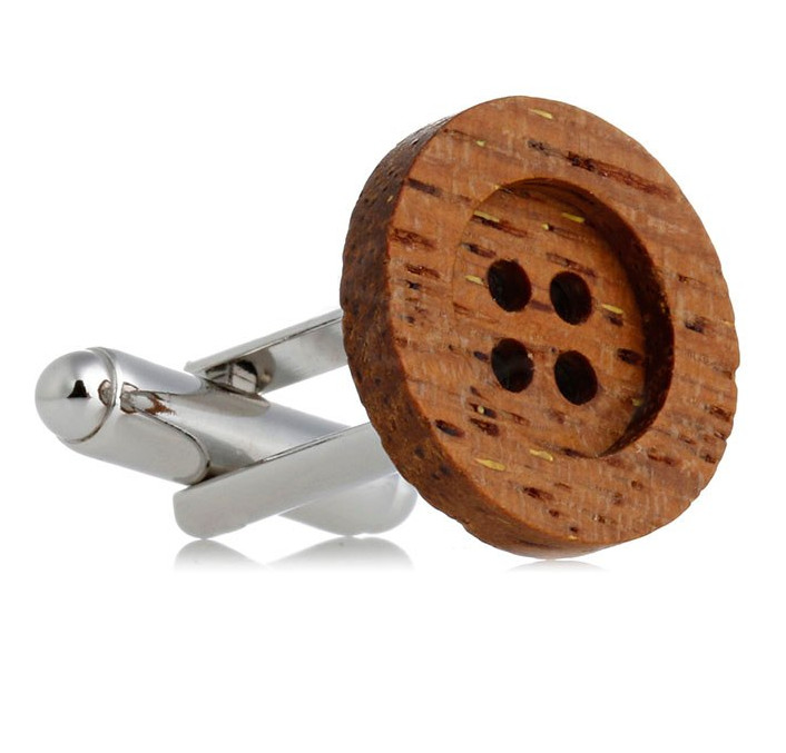 Gaira® Dřevěné manžetové knoflíčky 709115