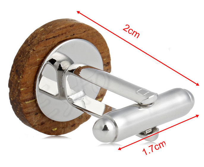 Gaira® Dřevěné manžetové knoflíčky 709115