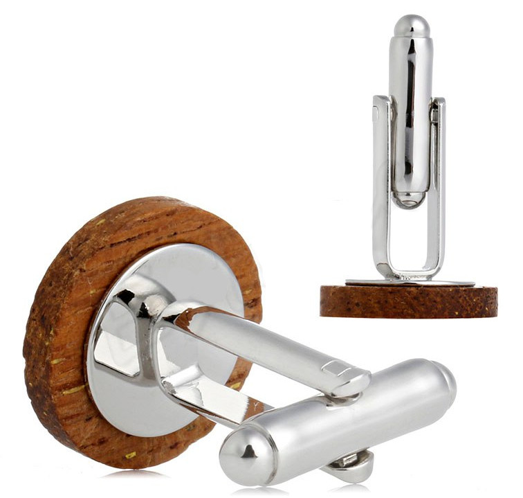 Gaira® Dřevěné manžetové knoflíčky 709115