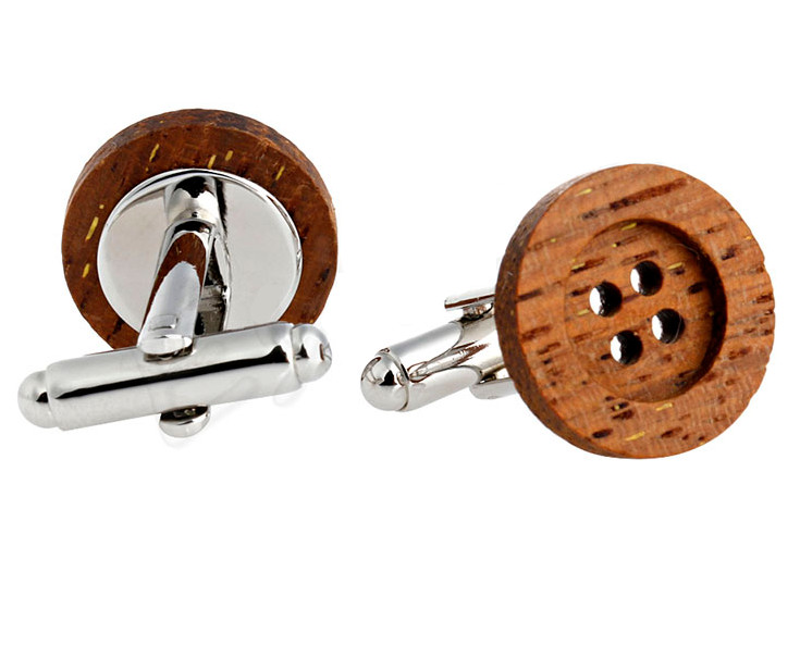 Gaira® Dřevěné manžetové knoflíčky 709115