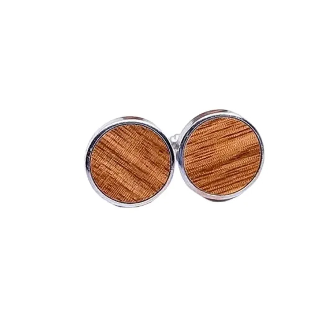 Gaira® Dřevěné manžetové knoflíčky 709119, Barva světle hnědá