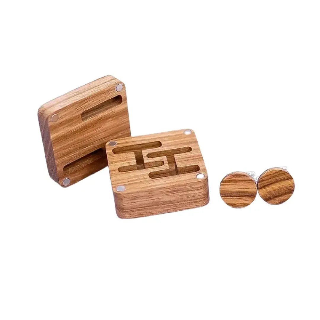 Gaira® Dřevěné manžetové knoflíčky 709124