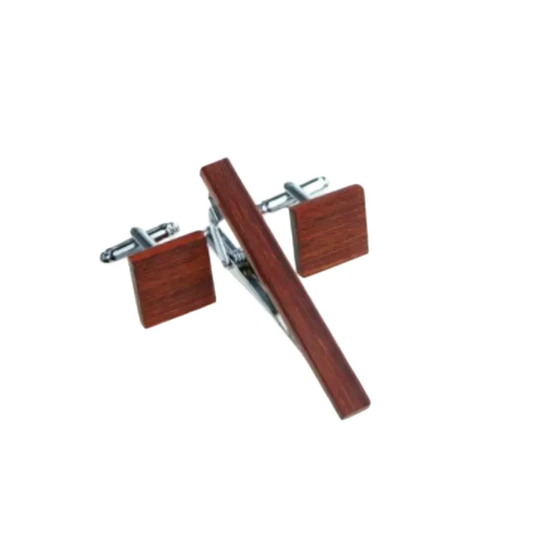 Gaira® Manžetové knoflíčky a spona na kravatu 70325, Barva červená