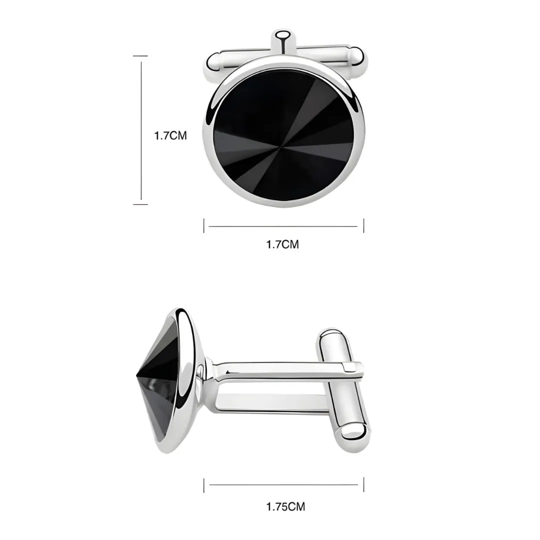 Gaira® Manžetové knoflíčky 30912, Barva čirá