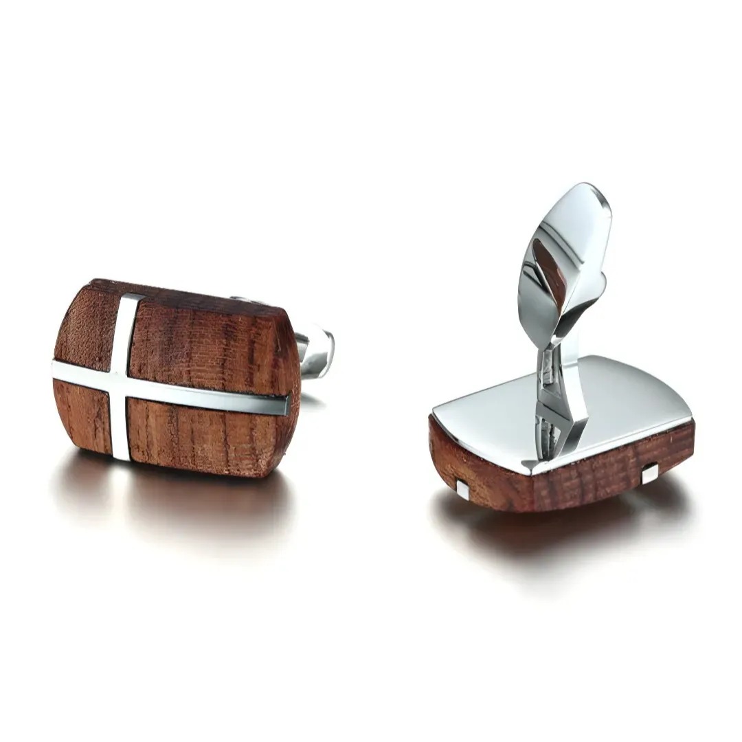 Gaira® Dřevěné manžetové knoflíčky 321508