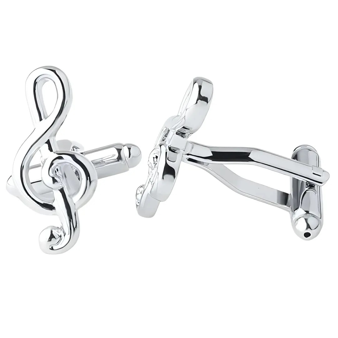 Gaira® Manžetové knoflíčky Houslový klíč 32207, Barva zlatá