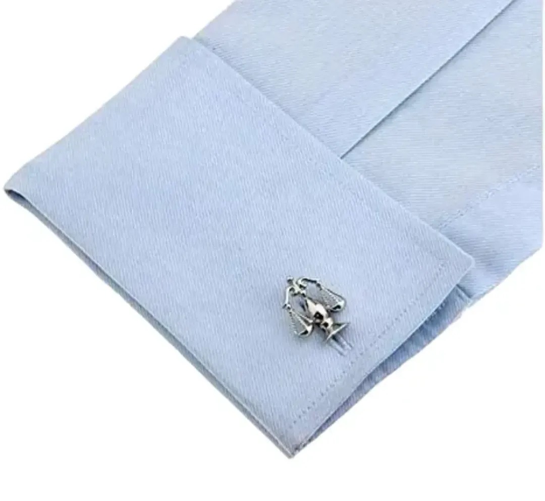 Gaira® Manžetové knoflíčky Váhy 32251, Barva stříbrná