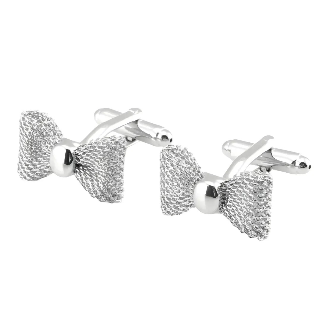 Gaira® Manžetové knoflíčky Motýlek 3309, Barva stříbrná