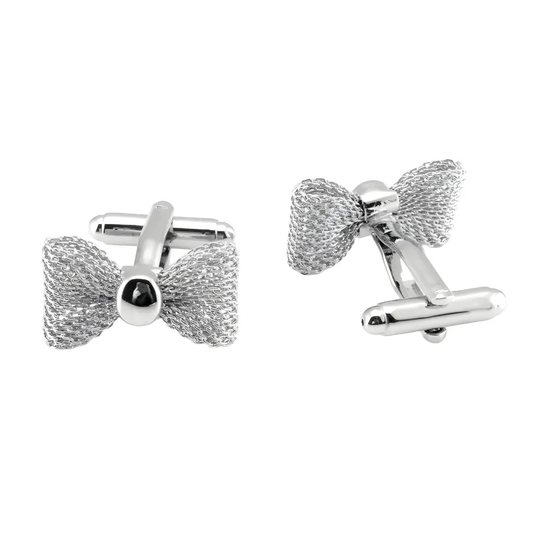 Gaira® Manžetové knoflíčky Motýlek 3309, Barva stříbrná