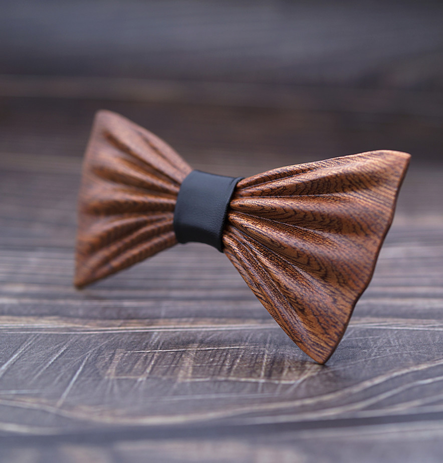 Gaira® Dřevěný motýlek s manžetovými knoflíčky 709040