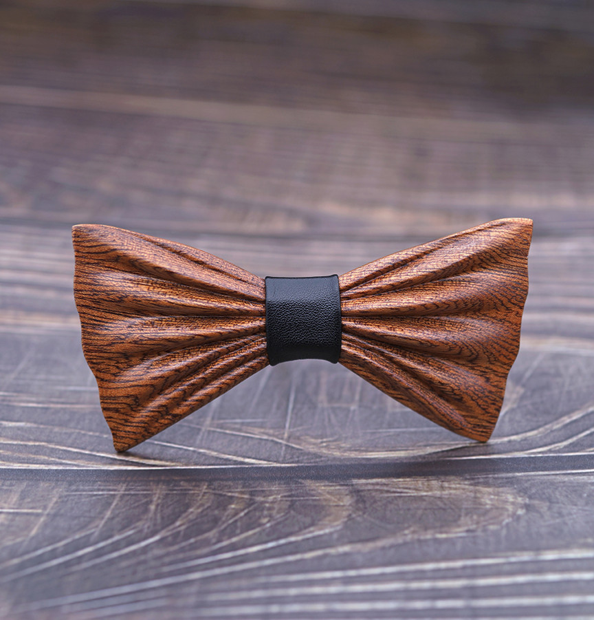 Gaira® Dřevěný motýlek s manžetovými knoflíčky 709040