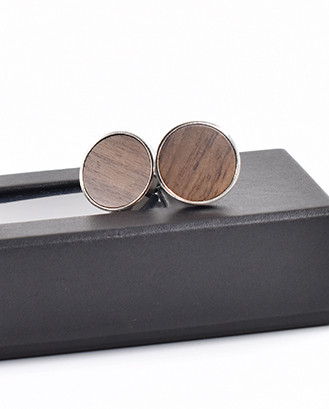 Gaira® Dřevěný motýlek s manžetovými knoflíčky 709042