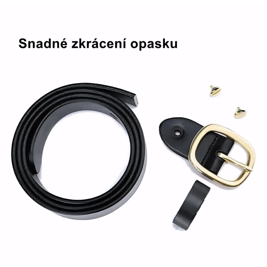 Gaira® Kožený opasek 7940, Barva červená